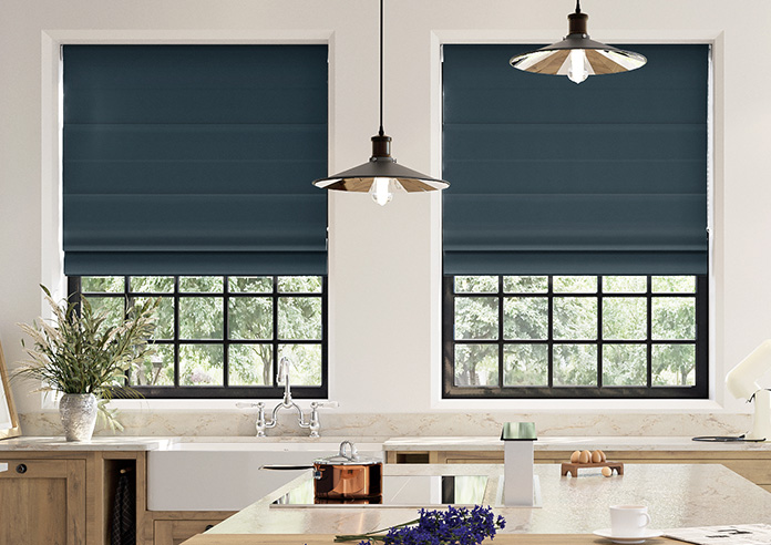 Saltaire, Denim - Roman Blind - Image 3
